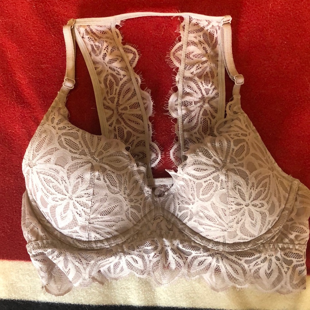 PINK lightly lined bralette